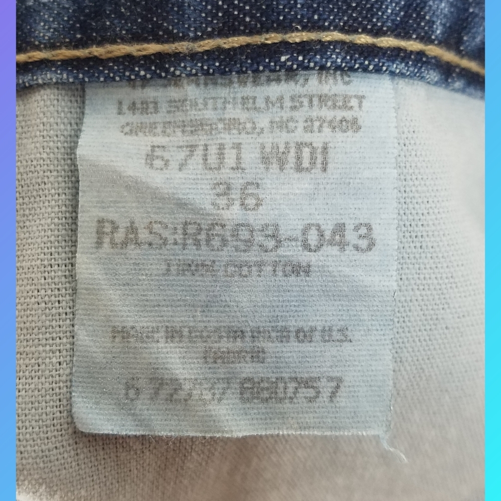 Wrangler Hero Denim shorts Sz 36 Loose Fit New - Picture 6 of 7